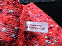 ag pink tweed sweater label